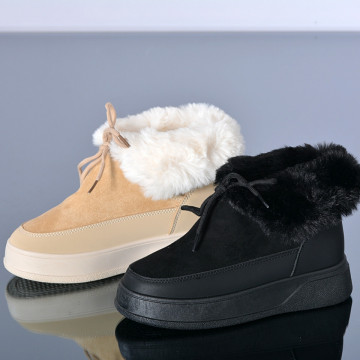 Ghete Dama Imblanite Siara Bej- Need 4 Shoes
