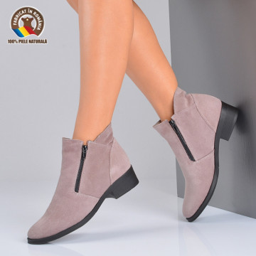 Ghete Dama Piele Naturala Bety 2 Cafe- Need 4 Shoes