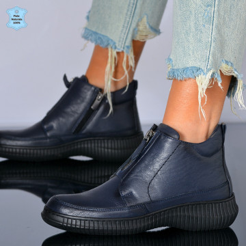 Ghete Dama Piele Naturala Cony Navy - Need 4 Shoes