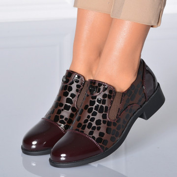Pantofi Casual Dama Marga 6 Bordo- Need 4 Shoes
