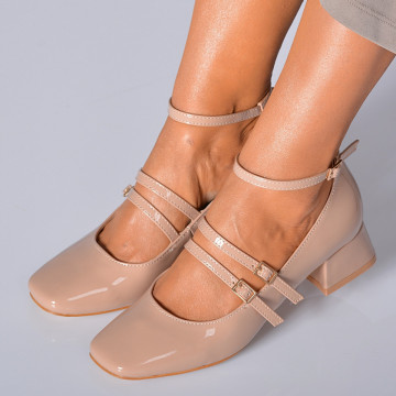 Pantofi Cu Toc Dama Elvyra Nude- Need 4 Shoes