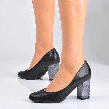 Pantofi Cu Toc Dama Etell 2 Negri- Need 4 Shoes