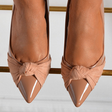 Pantofi Cu Toc Dama Freya Nude- Need 4 Shoes