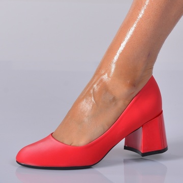 Pantofi Cu Toc Dama Gioselina Rosii- Need 4 Shoes