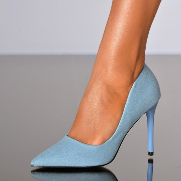 Pantofi Cu Toc Dama Izabela Albastri- Need 4 Shoes