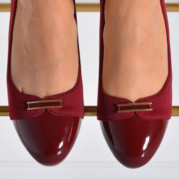 Pantofi Cu Toc Dama Lora Bordo- Need 4 Shoes