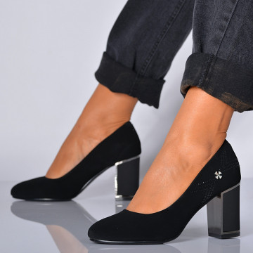 Pantofi Cu Toc Dama Malika Negri- Need 4 Shoes