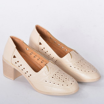 Pantofi Cu Toc Dama Olimpia 2 Bej - Need 4 Shoes