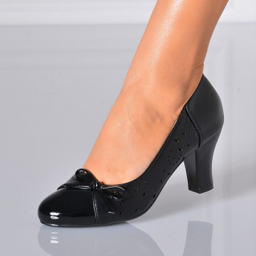 Pantofi Cu Toc Dama Roxett Negri- Need 4 Shoes