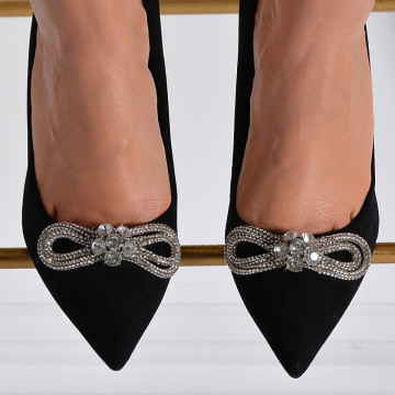 Pantofi Cu Toc Dama Sinderela 2 Negri- Need 4 Shoes