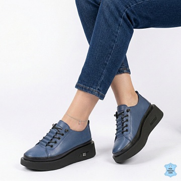 Pantofi Dama Piele Naturala Korey Navy