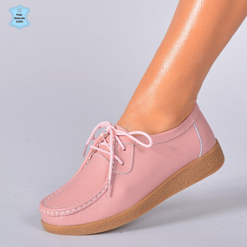 Pantofi Dama Piele Naturala Zora 3 Roz- Need 4 Shoes