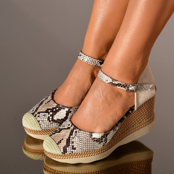 Sandale Cu Platforma Jolly Gri-NEED 4 SHOES