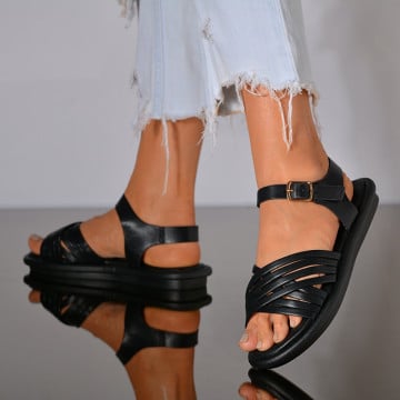 Sandale Dama Nevena Negre- Need 4 Shoes