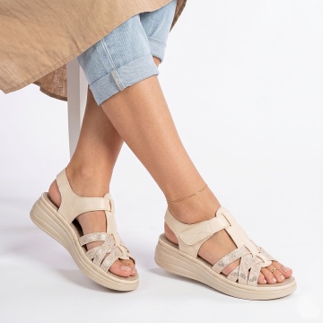 Sandale Dama Reno Beige