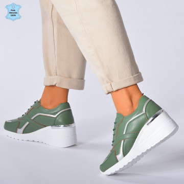 Adidasi Dama Piele Naturala Debby Verzi- Need 4 Shoes
