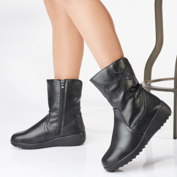 Cizme Dama Imblanite Aneta Negre - Need 4 Shoes