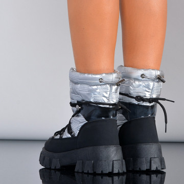 Cizme Dama Imblanite Moon Argintii- Need 4 Shoes