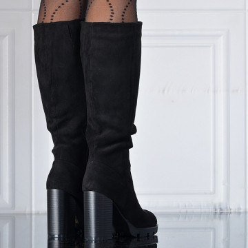 Cizme Dama Imblanite Xiena Negre - Need 4 Shoes