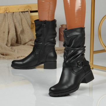 Ghete Dama Imblanite Casiana 2 Negre - Need 4 Shoes