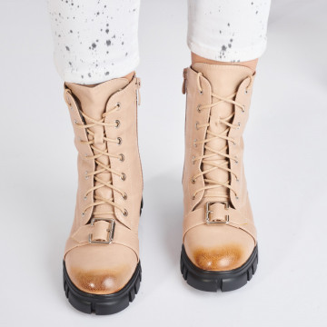 Ghete Dama Imblanite Ludres Bej-Need 4 Shoes