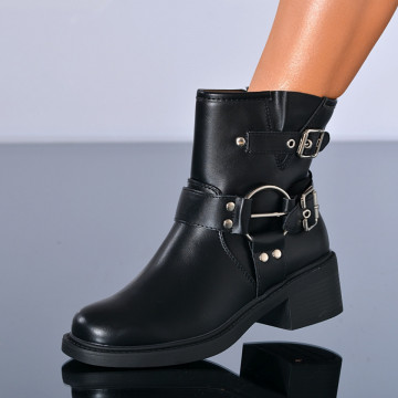 Ghete Dama Imblanite Megan Negre - Need 4 Shoes