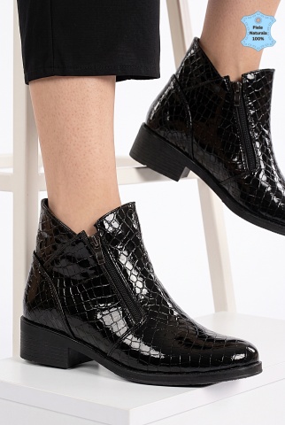 Ghete Dama Piele Naturala Bety 3 Negre