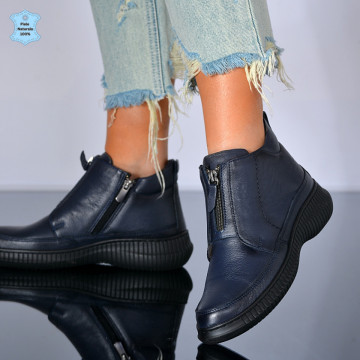 Ghete Dama Piele Naturala Cony Navy - Need 4 Shoes