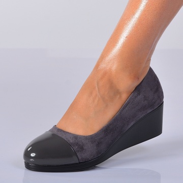 Pantofi Cu Platforma Kimora Gri - Need 4 Shoes
