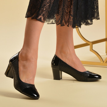 Pantofi Cu Toc Dama Consuela Negri - Need 4 Shoes