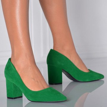 Pantofi Cu Toc Dama Drucila Verzi- Need 4 Shoes