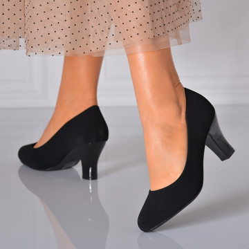 Pantofi Cu Toc Dama Floria 2 Negri- Need 4 Shoes