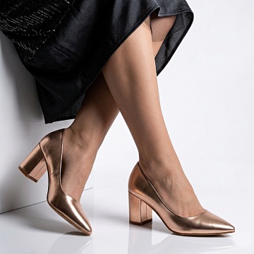Pantofi Cu Toc Dama Josefine Roze