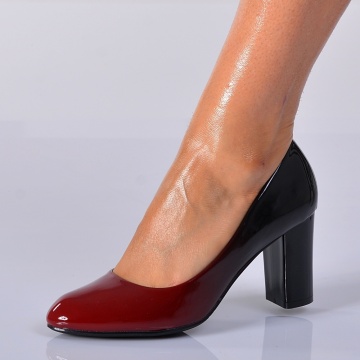 Pantofi Cu Toc Dama Maily Bordo