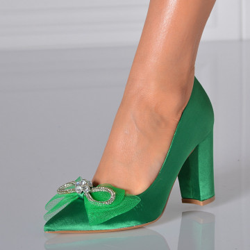 Pantofi Cu Toc Dama Mistic Verzi- Need 4 Shoes