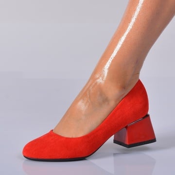 Pantofi Cu Toc Dama Senna Rosii- Need 4 Shoes