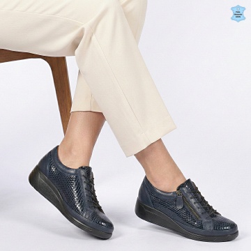 Pantofi Dama Piele Naturala Audrey Navy