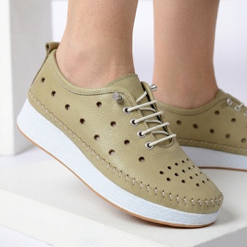 Pantofi Dama Piele Naturala Daria2 Verzi