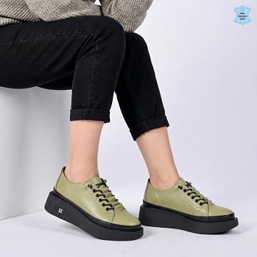 Pantofi Dama Piele Naturala Korey Verzi