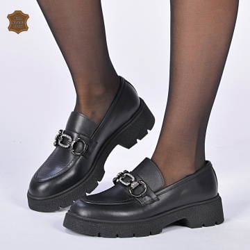 Pantofi Dama Piele Naturala Zayla Negri