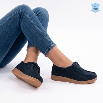 Pantofi Dama Piele Naturala Zora 6 Navy