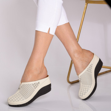 Papuci Dama Orly Bej - Need 4 Shoes
