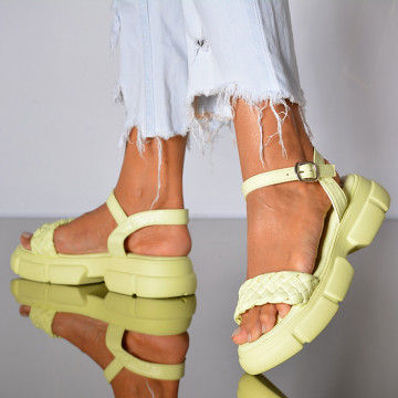Sandale Dama Cezy Galbene- Need 4 Shoes