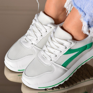 Adidasi Dama Naly 2 Alb/Verde- Need 4 Shoes