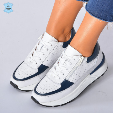Adidasi Dama Piele Naturala Ellen Navy