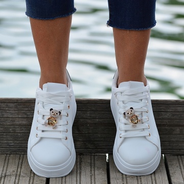 Adidasi Dama Reya Alb/Negru- Need 4 Shoes