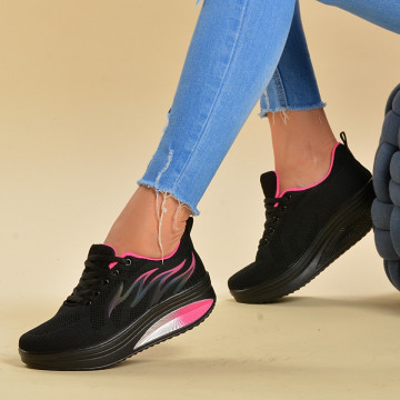Adidasi dama Zena 2 Negru/Roz - Need 4 Shoes