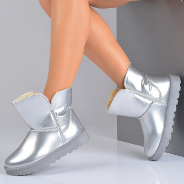 Cizme Dama Imblanite Clementina Argintii- Need 4 Shoes