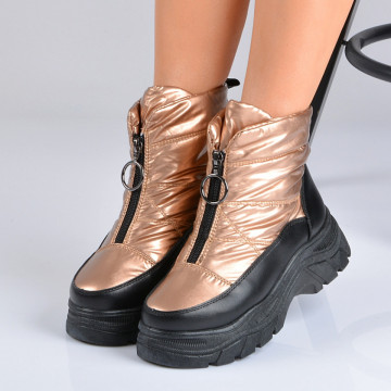 Cizme Dama Imblanite Joy 2 Aurii- Need 4 Shoes