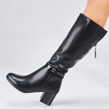 Cizme Dama Imblanite Troia Negre - Need 4 Shoes